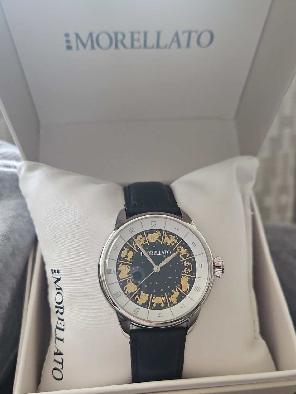 Morellato Zodiac Dial Leather Strap Watch